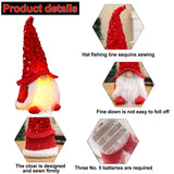 1 x Brand New MEEQIAO 2 pieces Christmas gnome decoration figures, gnome figures LED, Christmas decoration, Christmas decoration inside, Christmas lighting - RRP €16.55