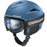 1 x RAW Customer Returns Odoland Ski Helmet Kit with Ski Goggles, Snowboard Helmet with Ski Goggles for Men, Women and Youth, Unisex Shockproof and Windproof Helmet, Cyan, M - RRP €75.05