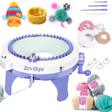 1 x RAW Customer Returns Zcvtbye Knitting Machine, 48 Needles Knitting Machines with Row Counter, Smart Weaving Loom Circular Knitting Machine, Knitting Board Rotating Double Knit Loom Machine Kits, SENTRO Production - RRP €78.68