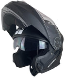 1 x RAW Customer Returns ACERBIS Helmet Serel 22.06 Matte Black Size L 59 60 Modular Helmet with Sunglasses Fully approved - RRP €100.0