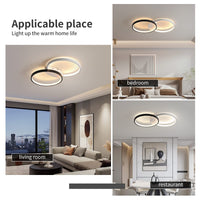 3 x Brand New minifair Modern LED Ceiling Light, L 52CM, Dimmable with Remote Control, Round Ceiling Light 28W 2000LM, LED Chandelier Made of Aluminum and Acrylic Ceiling Light for Living Room, Bedroom, Kitchen - RRP €149.97