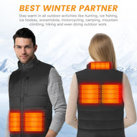 1 x RAW Customer Returns AISHALLY Heated Vest Men Women, Lightweight Electric Heated Vest USB Intelligent 3 Optional Temperature Dual Control Soft New Composite Heated Jacket WITHOUT BATTERY - L - RRP €30.24