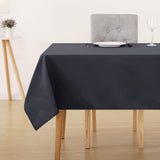 1 x RAW Customer Returns Deconovo tablecloth, water-repellent table linen, tablecloths, 140x240 cm, dark gray, 1 piece - RRP €27.49