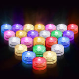 1 x RAW Customer Returns Rikiss Mini Underwater Light 24 Pieces RGB Multi Multi-Color LED Pond Lighting Waterproof LED Candles for Home Garden Decoration Vase Bathtub - RRP €22.99