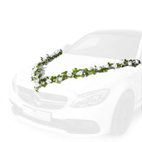 1 x RAW Customer Returns Fairytale Wedding car decoration wedding with 24 beautiful silk flowers - 2 x 180cm wedding decoration car incl. 4 car loops for door handles - car decoration wedding with 12 extra-strong suction cups - RRP €43.99