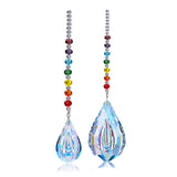 5 x Brand New CrystalTears Crystal Prism Suncatcher 2 Pieces Drop Pendant with Colorful Glass Beads Glass Window Decoration Hanging Ornament for Lamp Garden Party Wedding - RRP €102.0