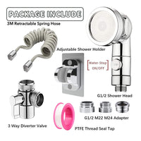 1 x RAW Customer Returns Sink Hand Shower, Roscid Telescopic Shower Head Set with 24mm G1 2 Faucet Aerator Adapter for Bathroom, Kitchen Faucet Not Included  - RRP €22.0