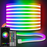 1 x RAW Customer Returns AILBTON LED neon Light 32.8ft,Flexible,with Application Remote Control Control,Multiple Modes,IP65 Outdoor RGB Waterproof,Bedroom Indoor Music Synchronization Game bar Light - RRP €40.8