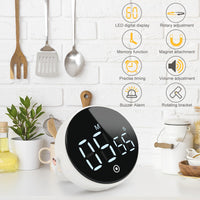 7 x Brand New Dsaren Digital Kitchen Timer Stopwatch LED Magnetic Timer Countdown Timer Minute Minder for Kitchen Cooking Gym Study White  - RRP €159.6