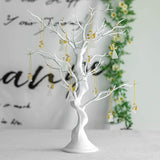 1 x RAW Customer Returns Sziqiqi Artificial Tree for Decoration Wedding Dining Table, Removable Wishing Tree Wedding, Decoration Tree for Wedding Reception Table, Fake Tree, White, 58cm - RRP €31.95