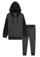 1 x RAW Customer Returns CityComfort Jogging Suit for Children Boys, Jogging Bottoms Boys and Hoodie Boys Set, Gaming Tracksuit for Children Boys, 110-176 13-14 Years, Dark Green  - RRP €23.54