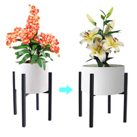 1 x RAW Customer Returns Adjustable plant stand, flower pot stand, size-adjustable metal plant stand, suitable for pots with an outer diameter of 20-35 cm, available with balcony garden and other places - RRP €27.22