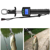 1 x RAW Customer Returns Fish lip gripper holder, digital fish scale with 1m tape measure ruler and 25 kg weight scale - RRP €38.99