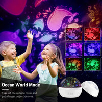 2 x RAW Customer Returns FISHOAKY Ceiling Star Projector, 8 Color Galaxy Projector, Starry Sky Projector for Children, 360 Rotation LED Projector, Projector Lamp for Babies, Christmas Gifts, Birthday Gift - RRP €41.98