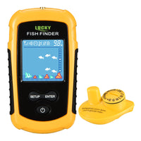 1 x RAW Customer Returns LUCKY Fish Finder Wireless Color Portable Fishing Sonar Sensor LCD Depth Finder Echo Sounder - RRP €68.0