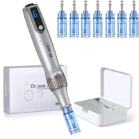 1 x RAW Customer Returns Dr. pen Ultima M8S professional electric microneedling pen adjustable 0-2.5mm - Authentic, multifunctional, wireless - Bestauty X Dr. pen - Incl. 7 Dr pen M8S cartridges, gifts for women and girls - RRP €129.99