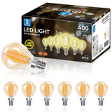 1 x RAW Customer Returns Aigostar Vintage LED Bulb E14, 4W Equivalent to 35W, Warm White 2200K, 400lm, G45 LED Filament Bulb, 360 Opening Angle, 6 Piece - RRP €15.29