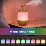 8 x Brand New Humidifier room humidifier electric fragrance lamp with 7 colors LED light, aroma diffuser white  - RRP €192.0