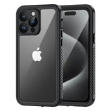 1 x RAW Customer Returns Lanhiem iPhone 15 Pro Max Waterproof Case, IP68 Waterproof, Drop and Scratch Resistant, for iPhone 15 Pro Max 360 Degree Military Grade Protection, Black - RRP €24.99