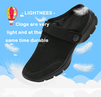 1 x RAW Customer Returns SMajong Clogs Children Slippers Boys Garden Shoes Girls Mules Breathable Sandals Summer Beach Sandals Full Black 39 EU Sole Size 40  - RRP €24.99