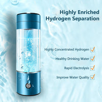 1 x RAW Customer Returns 300Ml Portable Hydrogen Water Bottle with Nasal Tube, 3000 PPB Hydrogen Rich Water Maker Bottle, Hydrogen Water Generator for Home Travel - RRP €76.21