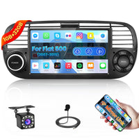 1 x RAW Customer Returns Inefala 1 32GB Android 13 Car Radio for FIAT 500 2007-2015, 7 inch Touchscreen Radio with Bluetooth, Mirror Link, WiFi, GPS, RDS FM, Steering Wheel Control, Rear View Camera Black  - RRP €26.27