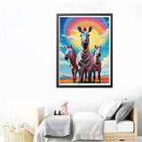 1 x Brand New Reofrey Diamond Painting Accessories Zebra Full Set, Painting Diamond Painting Pictures Animal Crystal Embroidery Cross Stitch Home Bedroom Office Wall Decoration 30x40cm - RRP €20.4