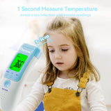 1 x RAW Customer Returns Berrcom Thermometer Digital Forehead Thermometer for Babies Infrared Contactless Thermometer with 3 Colors Fever Alarm, C F Switch - RRP €17.7