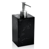 1 x RAW Customer Returns Superior Interior Soap Dispenser Black 500ml in Marble Look for Bathroom Kitchen Refillable Dishwasher Dispenser, Soap Dispenser, Pump Dispenser, Foam Dispenser, Shampoo Bottles for Filling Black  - RRP €16.99