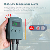 3 x Brand New LUXBIRD Digital Heat Mat Thermostat Controller, Heating Cooling, 1200W, Automatic Temperature Controller, for Seedlings, Brewing, Breeding, Incubation, Greenhouse, Fans, Cooling Device - RRP €71.97