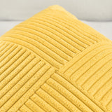 1 x RAW Customer Returns FDTERN Set of 2 Boho Corduroy Cushion Covers 45 x 45 CM Light Yellow Solid Color Fluffy Square Pillowcases Cushion Cover Decorative Pillow Cover Sofa Cushion Decorative Pillow Decoration - RRP €19.46