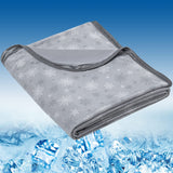 1 x RAW Customer Returns CHOSHOME Cooling Blankets Double-Sided Cold Effect for Sleeping Two-Sided Self-Cooling Lightweight Summer Blanket with Japanese Q-Max 0.42 Cooling Fibers Double-Sided Soft Blanket for People Gray 200x220CM - RRP €28.22