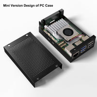 1 x RAW Customer Returns Miuzei Retro Case for Raspberry Pi 5 with Official Active Cooler Fan Aluminum Case Metal Mesh Cooling Box Remove Shell for Raspberry Pi 5 4gb 8gb - RRP €21.62