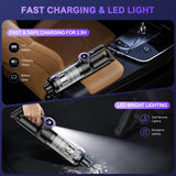 1 x RAW Customer Returns JoyFan Cordless Handheld Vacuum Cleaner, 20000Pa USB Rechargeable Portable Lightweight Mini Vacuum Cleaner, 6000mAh Car Vacuum Cleaner with 2 HEPA Filters, Wet Dry Handheld Vacuum Cleaner, for Car, House, Kitchen - RRP €70.79