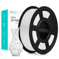 1 x RAW Customer Returns SUNLU PETG Filament 1.75mm, Neatly Wound 3D Printer PETG Filament Dimension Accuracy - 0.02mm, Strong and Durable PETG Filament for 3D Printing, 1kg 2.2lbs Spool, White PETG - RRP €23.24