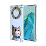 1 x Brand New LACAE Transparent Case for Honor X9a, Colorful and Clear Soft TPU Phone Cover, Stylish Case with Cute Cat Decorated - RRP €6.08