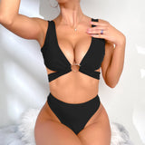 1 x RAW Customer Returns HTTOAR Swimsuits for Women 2 Pieces Lightweight and Stylish Sexy Bikini Milk Silk Women Swimsuit as3, Alpha, m, Regular, Regular, Black  - RRP €24.86