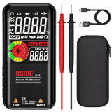 1 x RAW Customer Returns BSIDE Digital Multimeter, Color LCD Display with 3 Results, 999 Counts, Voltmeter, Rechargeable with Smart Mode, Capacitance Ohm, Hz, Diode, Duty Cycle, Live Check, Voltage Tester, Black - RRP €45.99