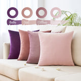 1 x RAW Customer Returns MIULEE Velvet Cushion Cover 50 x 50 cm Cushion Cover Purple Series Set of 4 Sofa Cushions Velvet Cushions Decorative Cushions Couch Cushions Decorative Cushions Decorative Gradient Cover Sofa Cushion Cover Spring - RRP €25.91