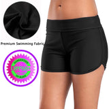 1 x RAW Customer Returns Attraco women s swim shorts, UV protection swim shorts, beach bikini bottoms, quick-drying swim shorts, summer water sports, black, M - RRP €24.19