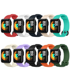 1 x RAW Customer Returns MoKo 10 Pieces Strap Compatible with Xiaomi Mi Watch Lite Redmi Watch, Soft Silicone Sport Strap Replacement Watch Band - Multicolor - RRP €19.15