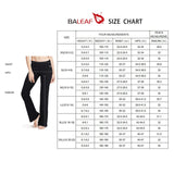 1 x RAW Customer Returns BALEAF Women s Flare Yoga Pants Leggings Warm Fitness Pants Jogging Bottoms Cotton Tummy Control Flare Pants Work Sports Pants with Pockets Black XXL - RRP €25.2