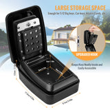 1 x RAW Customer Returns LUROON Key Safe, Upgraded Version Key Safe Storage Lock Box Key Box, Waterproof and Rust Resistant Key Box - RRP €32.99