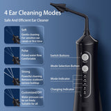 1 x RAW Customer Returns Ear Cleaner Earwax Remover, Electric Ear Cleaner Ear Flushing with Massaging Water Jet, Rechargeable Waterproof Ear Shower for Adults Children - with 4 Replacement Tips - RRP €22.8