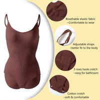 8 x Brand New GOLD CARP Shapewear Women s Tummy Control Bodysuit Figure Shaping Bodysuits Seamless Body Shaper Adjustable Shoulder Strap Tummy Control Underwear Waist Shaper Jumpsuit Coffee S - RRP €146.24