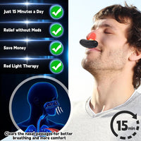 3 x Brand New Respirelief red light nasal therapy device, red light lamp face, physiotherapy nasal soothing device, Respirelief red light nasal therapy device - RRP €33.27