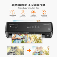 1 x RAW Customer Returns Bonsaii Laminator A4 A5 A6, Laminator with Improved Jam-Resistant Technology, 80-125 Micron, Fast Laminating, Photos and Documents Laminator for School, Office and Home L418-C  - RRP €14.63