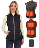 1 x RAW Customer Returns Vofuoti Heated Vest Women with Power Bank, 3 Heating Levels, Heated Jacket with Electric USB Body Warmer, Slim Fit Electric Heating Vest for Motorcycle, Outdoor, Christmas - RRP €72.72