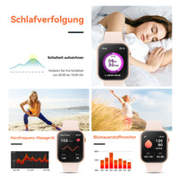 1 x RAW Customer Returns Mingtawn Smartwatch for men and women with telephone function, 1.85 inch touchscreen fitness watch with SpO2 blood pressure measurement, pedometer, heart rate, sleep monitor, IP67 waterproof sports watch  - RRP €45.71