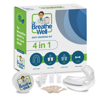 1 x RAW Customer Returns Dr. Breathe Well - Complete Anti-Snoring Kit - 1x Anti-Snoring Splint - 30x Anti-Snoring Nasal Strips - 8 Anti-Snoring Nasal Dilators - RRP €25.16